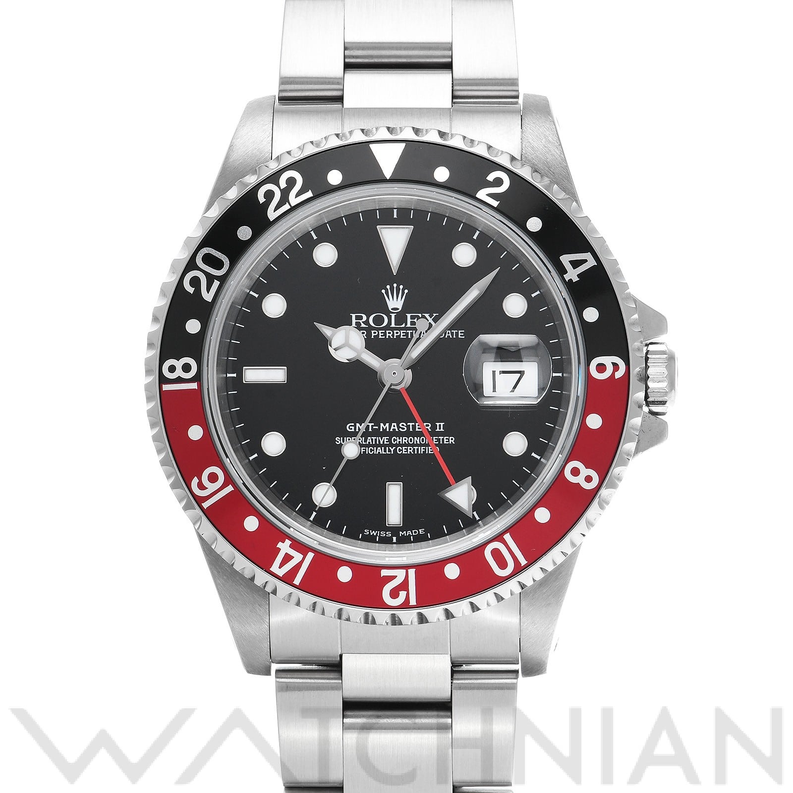 ロレックス GMTマスターII 16710 ブラック メンズ 時計 【中古】【wristwatch】