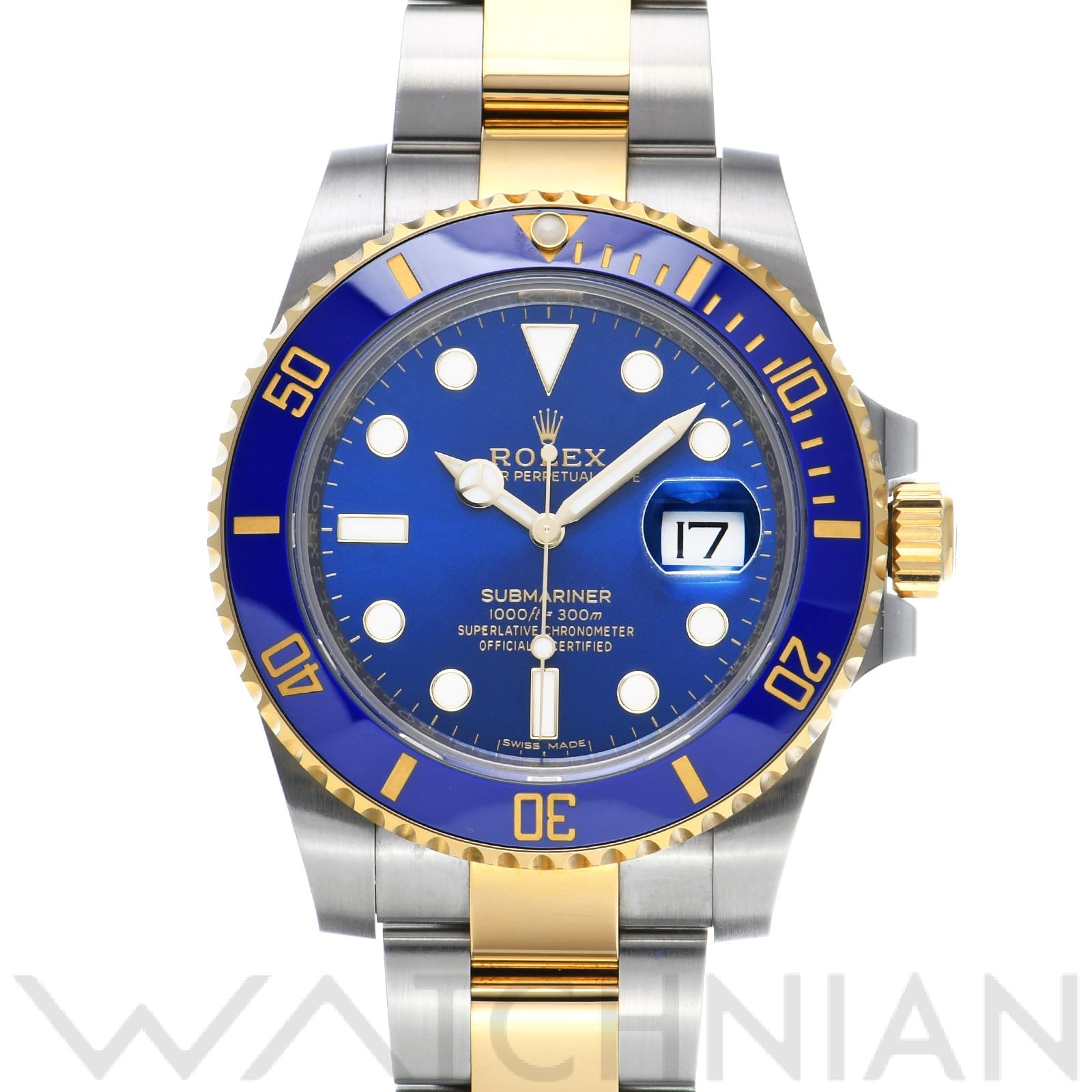サブマリーナ デイト 116613LB ランダムシリアル ブルー ロレックス ROLEX メンズ 【中古】