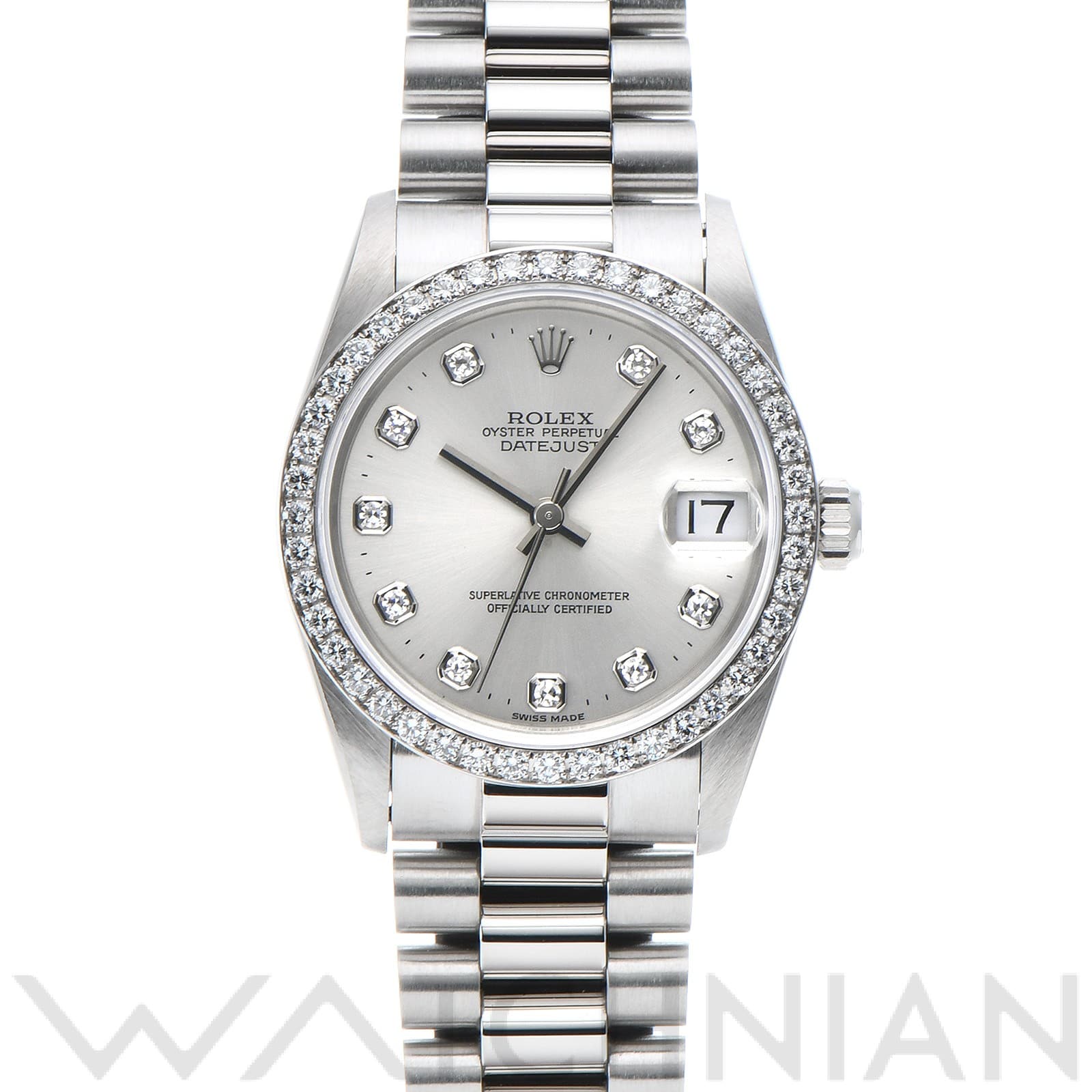 ロレックス / ROLEX デイトジャスト 68286G シルバー/ダイヤモンド ユニセックス 時計 【中古】【wristwatch】