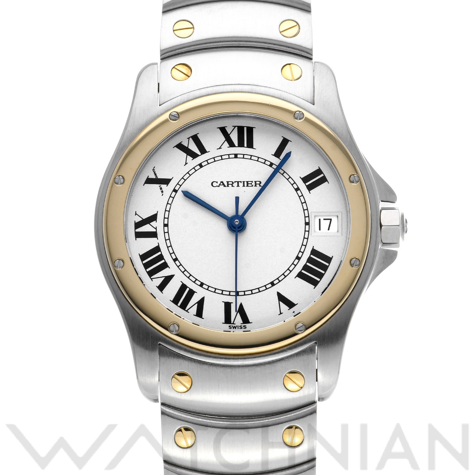 カルティエ / CARTIER サントス クーガー LM W20036R3 シルバー メンズ 時計 【中古】【wristwatch】