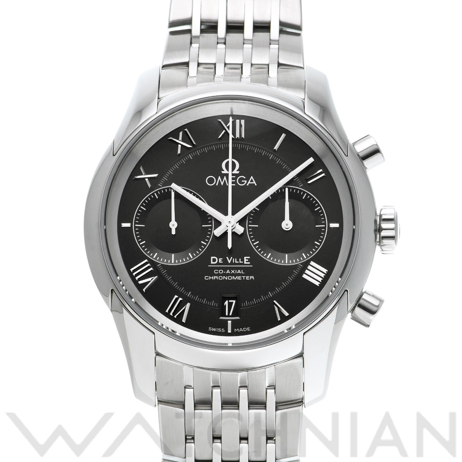 オメガ / OMEGA デ・ヴィル アワービジョン コーアクシャル クロノグラフ 431.10.42.51.01.001 ブラック メンズ 時計 【中古】【wristwatch】