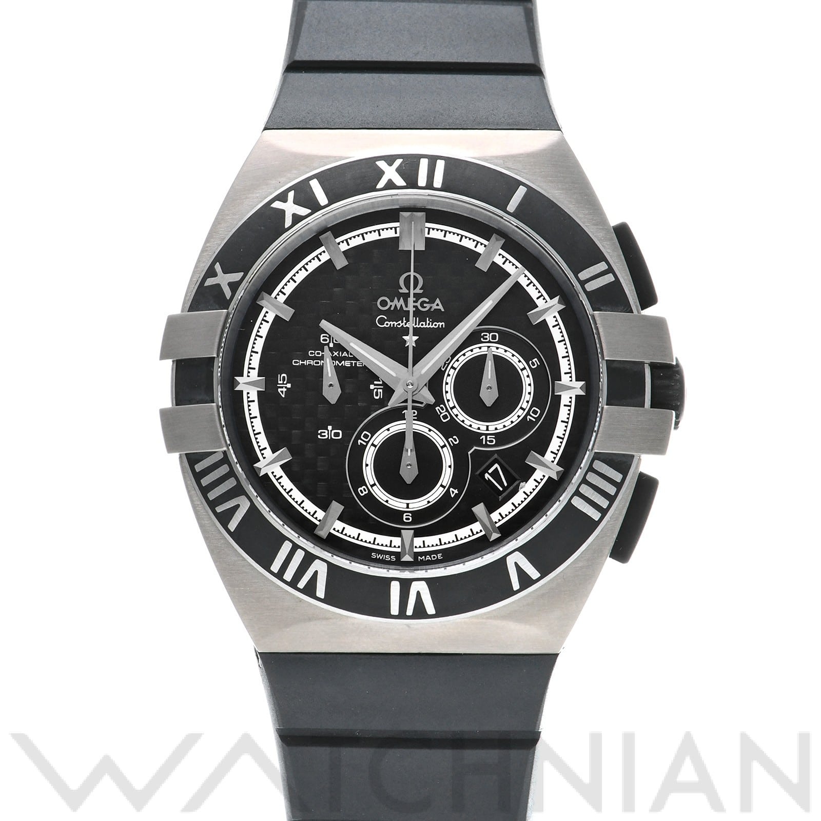 オメガ / OMEGA コンステレーション ダブルイーグル コーアクシャル クロノグラフ ミッションヒルズワールドカップ 121.92.41.50.01.001 ブラック メンズ 時計 【中古】【wristwatch】