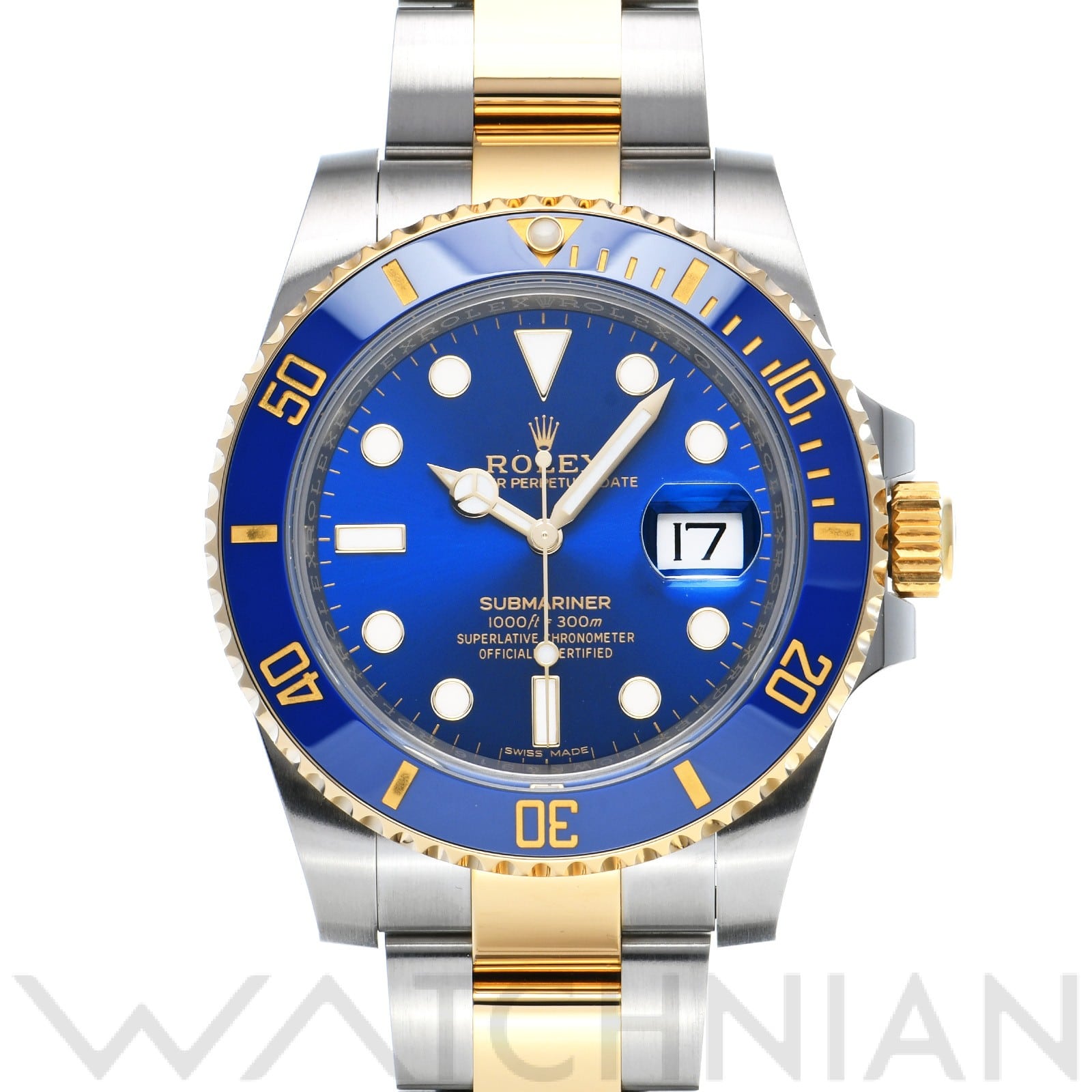 サブマリーナ デイト 116613LB ランダムシリアル ブルー ロレックス ROLEX メンズ 【中古】