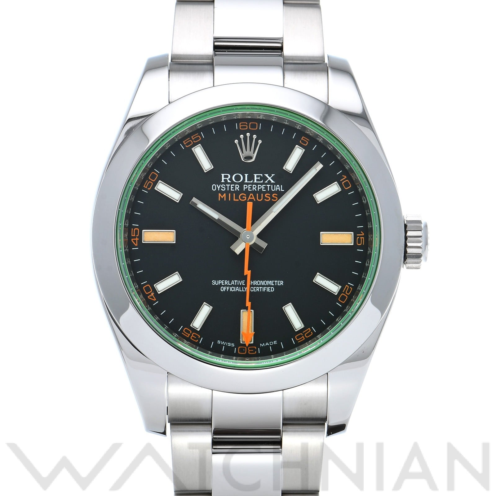 ロレックス / ROLEX ミルガウス 116400GV インテンスブラック メンズ 時計 【中古】【wristwatch】