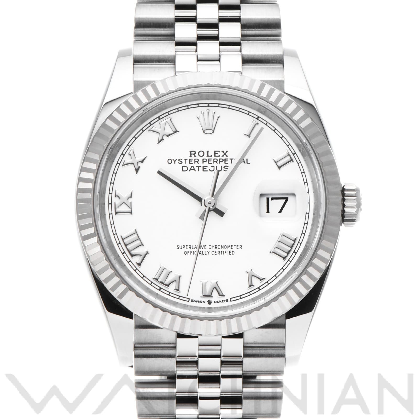 ロレックス デイトジャスト 126234 ホワイト メンズ 時計 【中古】【wristwatch】