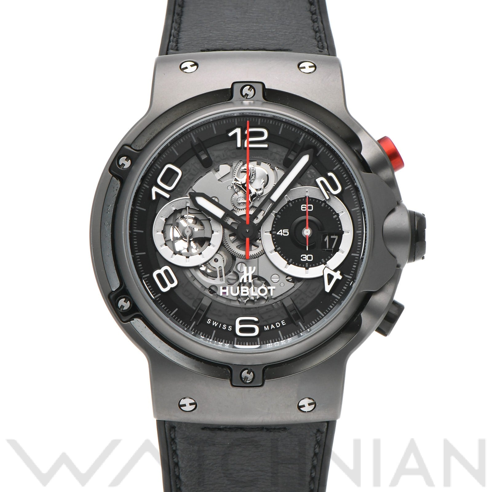 ウブロ / HUBLOT クラシックフュージョン ウニコ フェラーリ GT チタニウム 526.NX.0124.VR グレー メンズ 時計 【中古】【wristwatch】