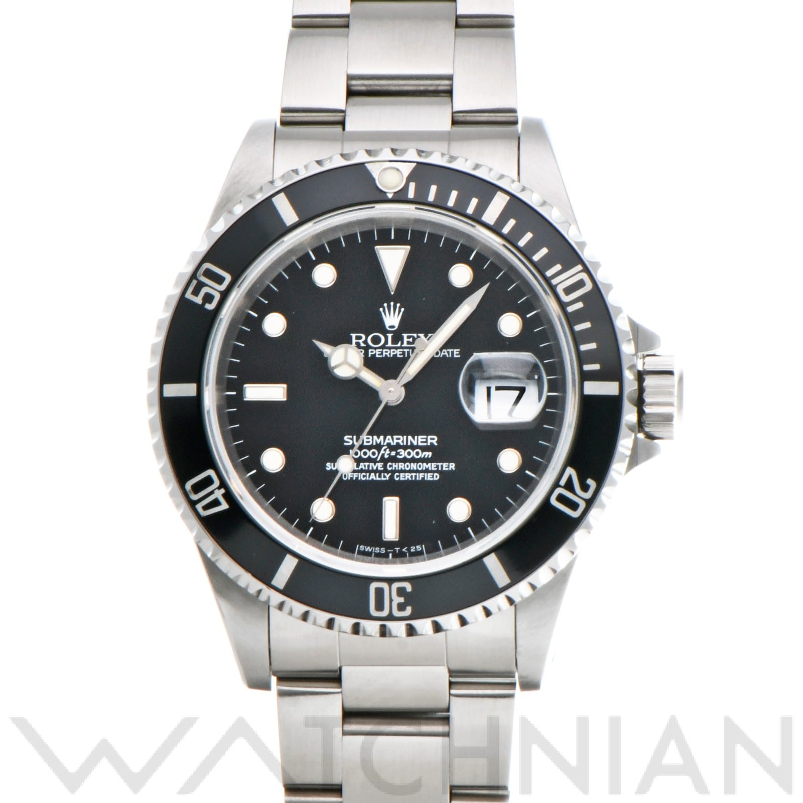サブマリーナ デイト 16610 W番(1995年頃製造) ブラック ロレックス ROLEX メンズ 【中古】