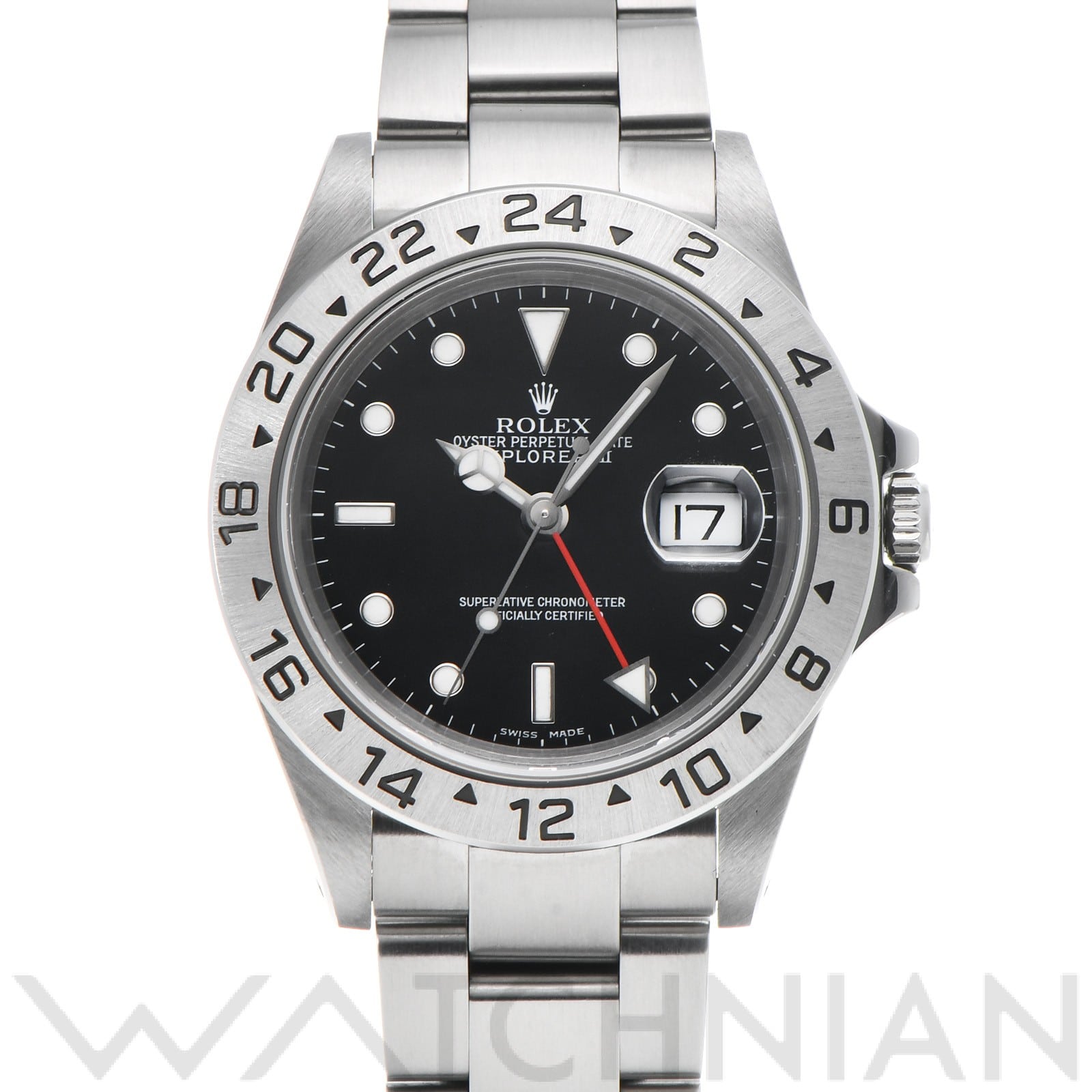 ロレックス エクスプローラーII 16570 ブラック メンズ 時計 【中古】【wristwatch】