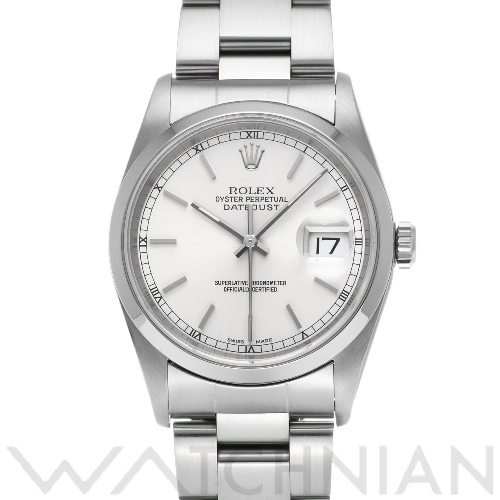 ロレックス デイトジャスト 16200 シルバー メンズ 時計 【中古】【wristwatch】