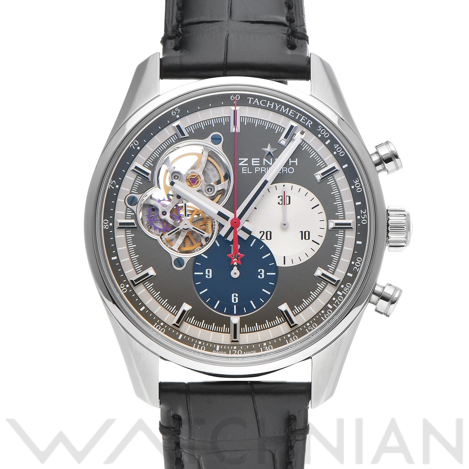 ゼニス / ZENITH クロノマスター エル・プリメロ オープン 03.2040.4061/23.C496 グレー メンズ 時計 【中古】【wristwatch】