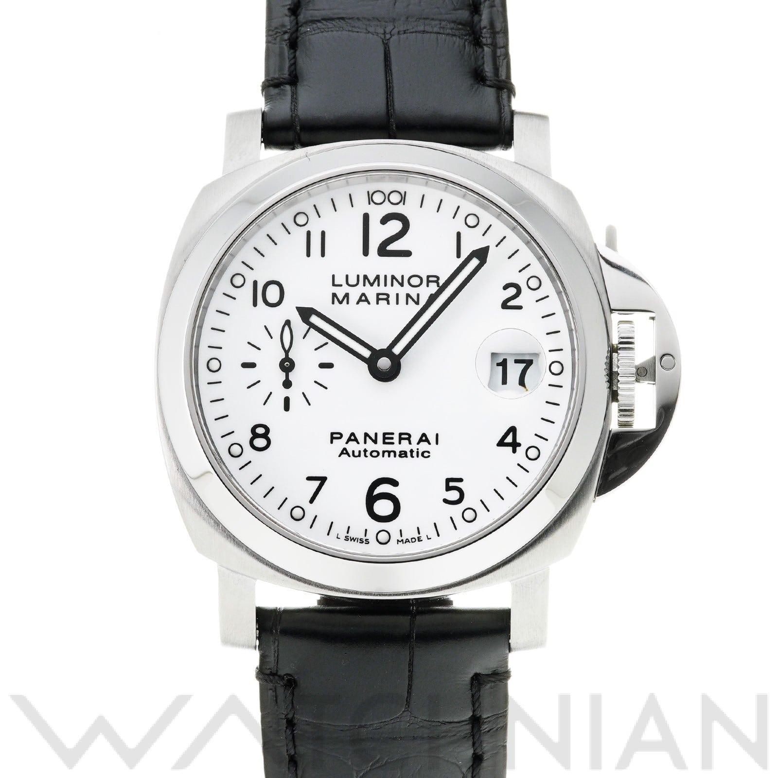 ルミノールマリーナ PAM00049 K番(2008年製造) ホワイト パネライ OFFICINE PANERAI メンズ 【中古】