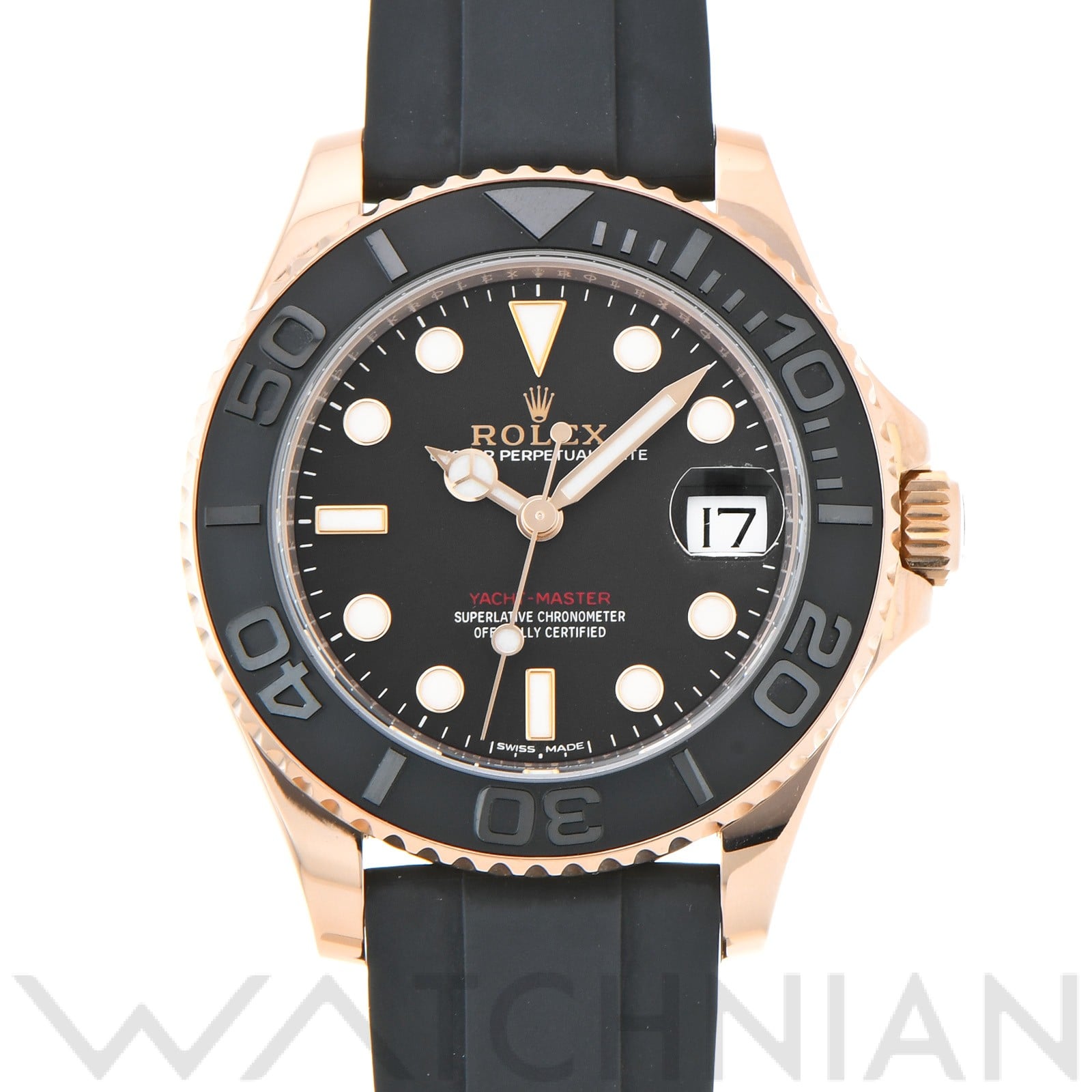 ヨットマスター 37 268655 ランダムシリアル ブラック ロレックス ROLEX ユニセックス 【中古】