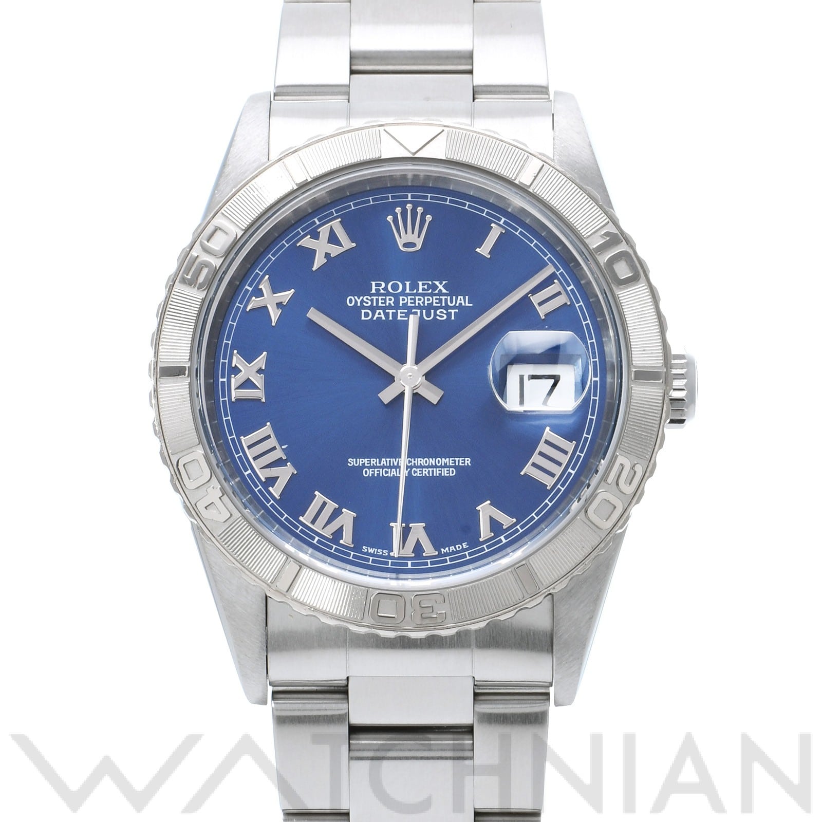 ロレックス デイトジャスト サンダーバード 16264 ブルー メンズ 時計 【中古】【wristwatch】