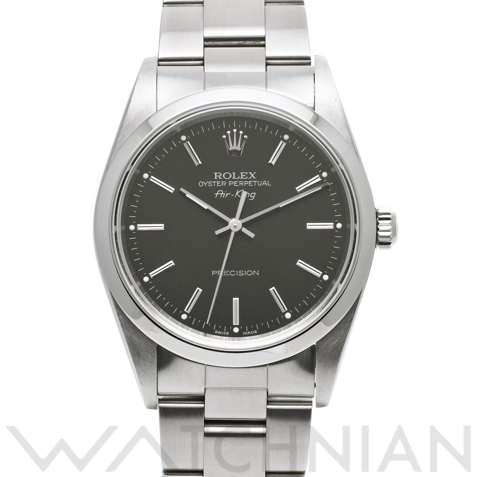 ロレックス エアキング 14000M ブラック メンズ 時計 【中古】【wristwatch】