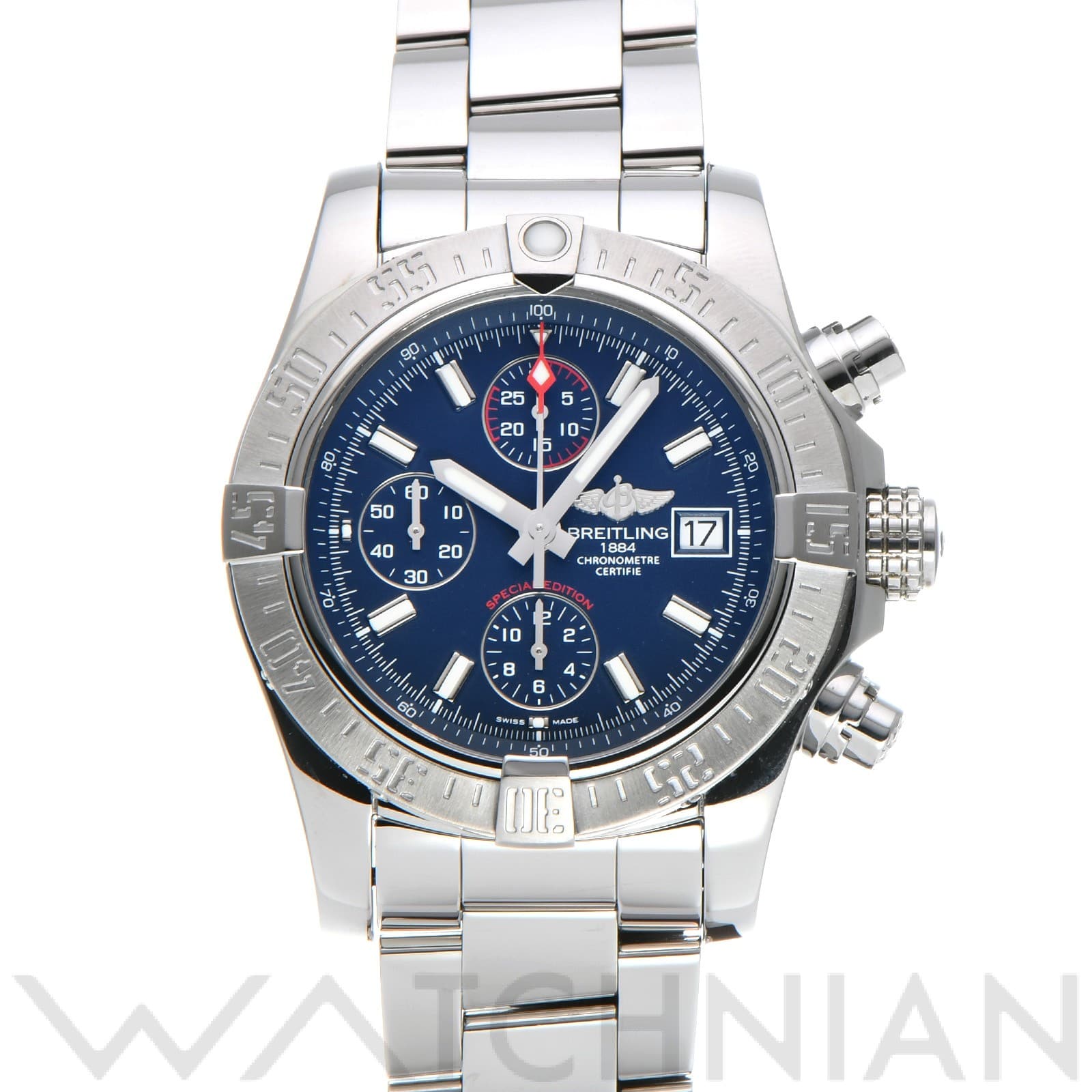 ブライトリング / BREITLING アベンジャーII A1338111/C996 ブルー メンズ 時計 【中古】【wristwatch】