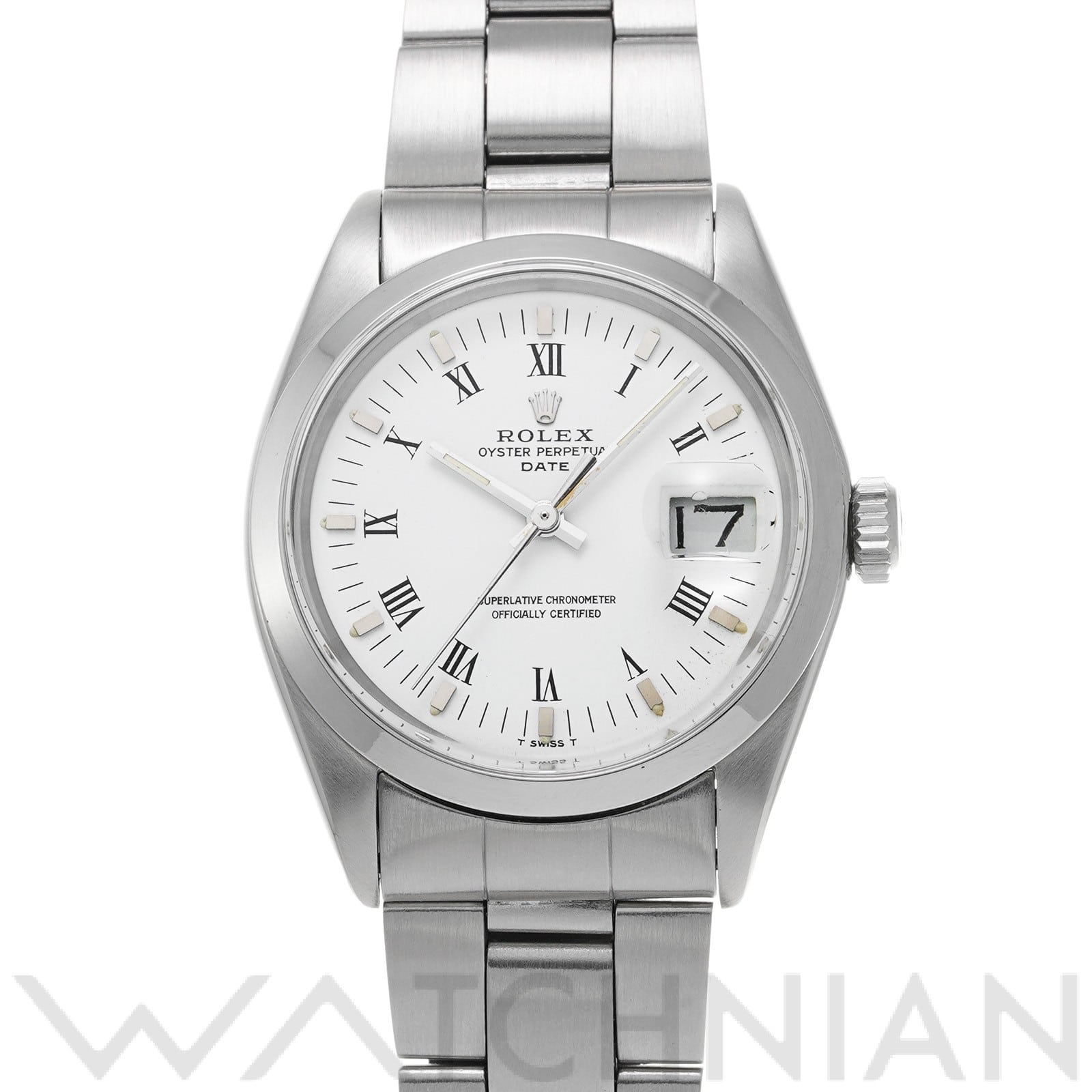 ロレックス / ROLEX オイスターパーペチュアル デイト 1500 ホワイト メンズ 時計 【中古】【wristwatch】