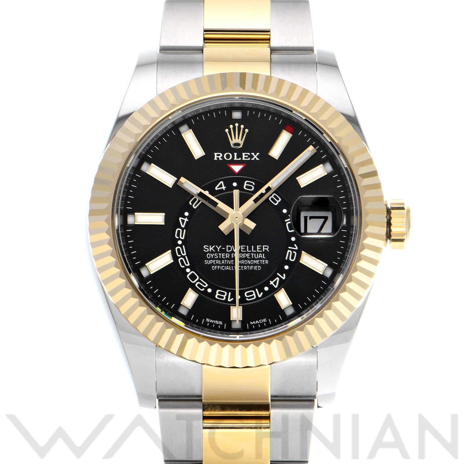 ロレックス / ROLEX スカイドゥエラー 326933 ブライトブラック メンズ 時計 【中古】【wristwatch】