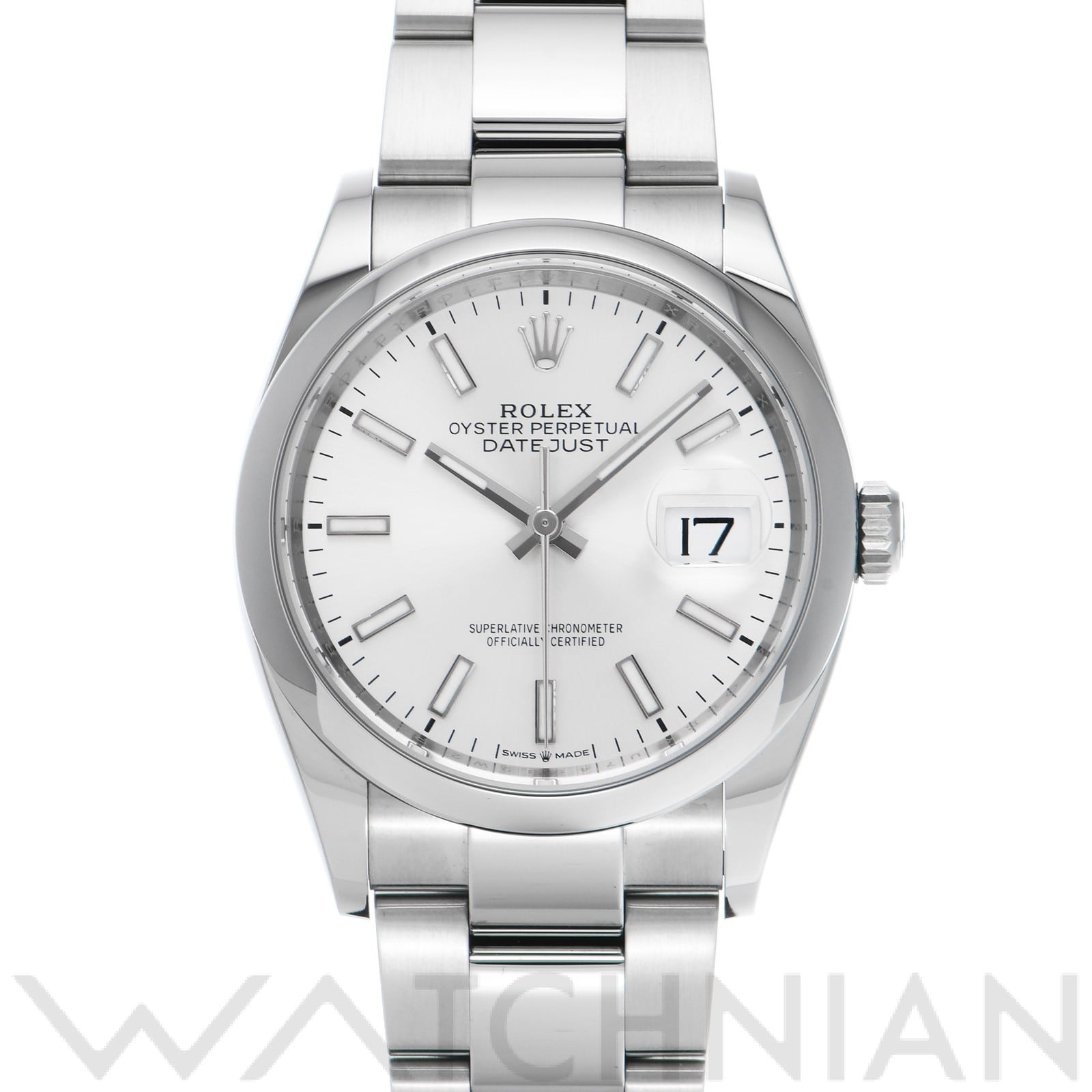 ロレックス デイトジャスト 36 126200 シルバー メンズ 時計 【中古】【wristwatch】