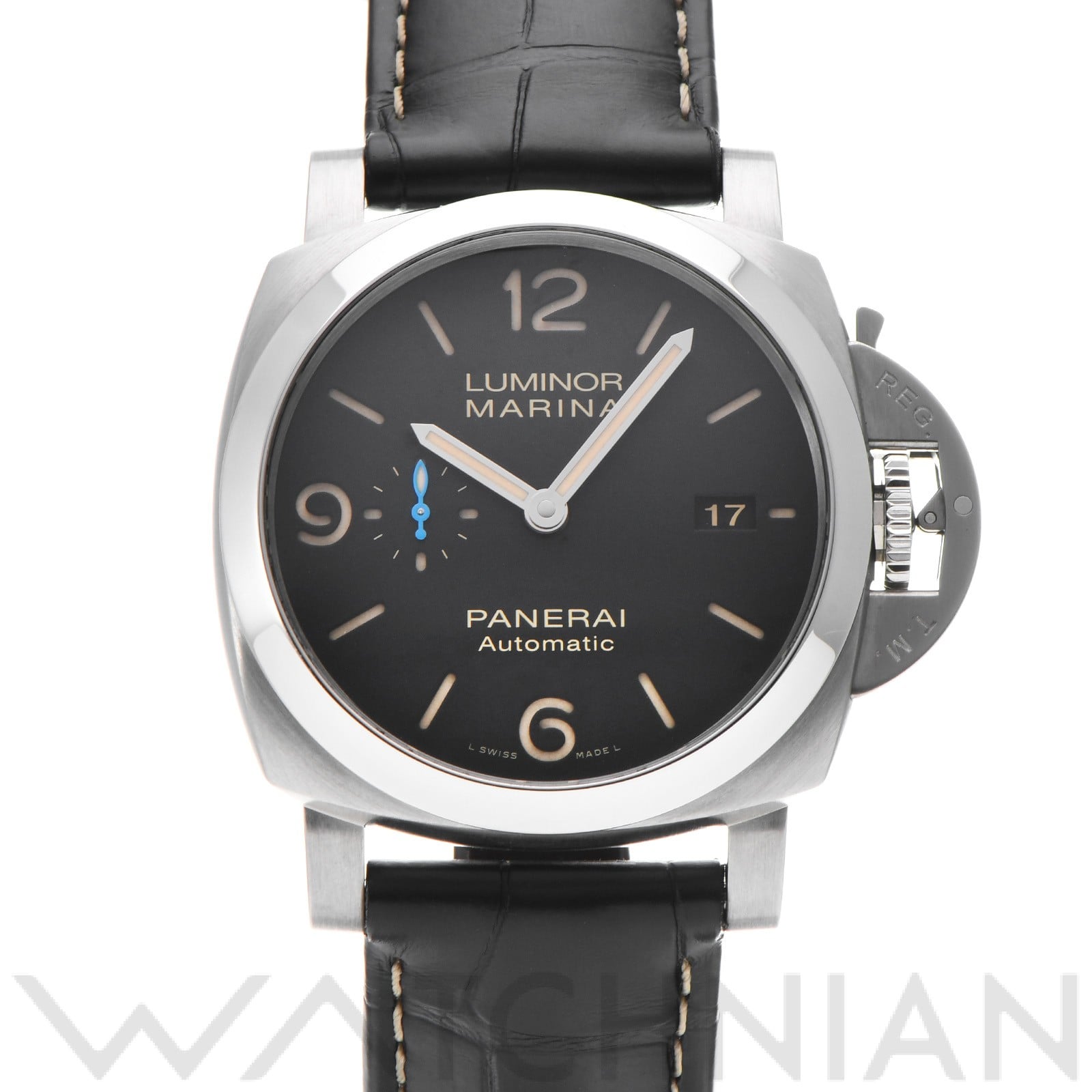 パネライ / PANERAI ルミノールマリーナ 1950 3デイズ アッチャイオ PAM01312 ブラック メンズ 時計 【中古】【wristwatch】