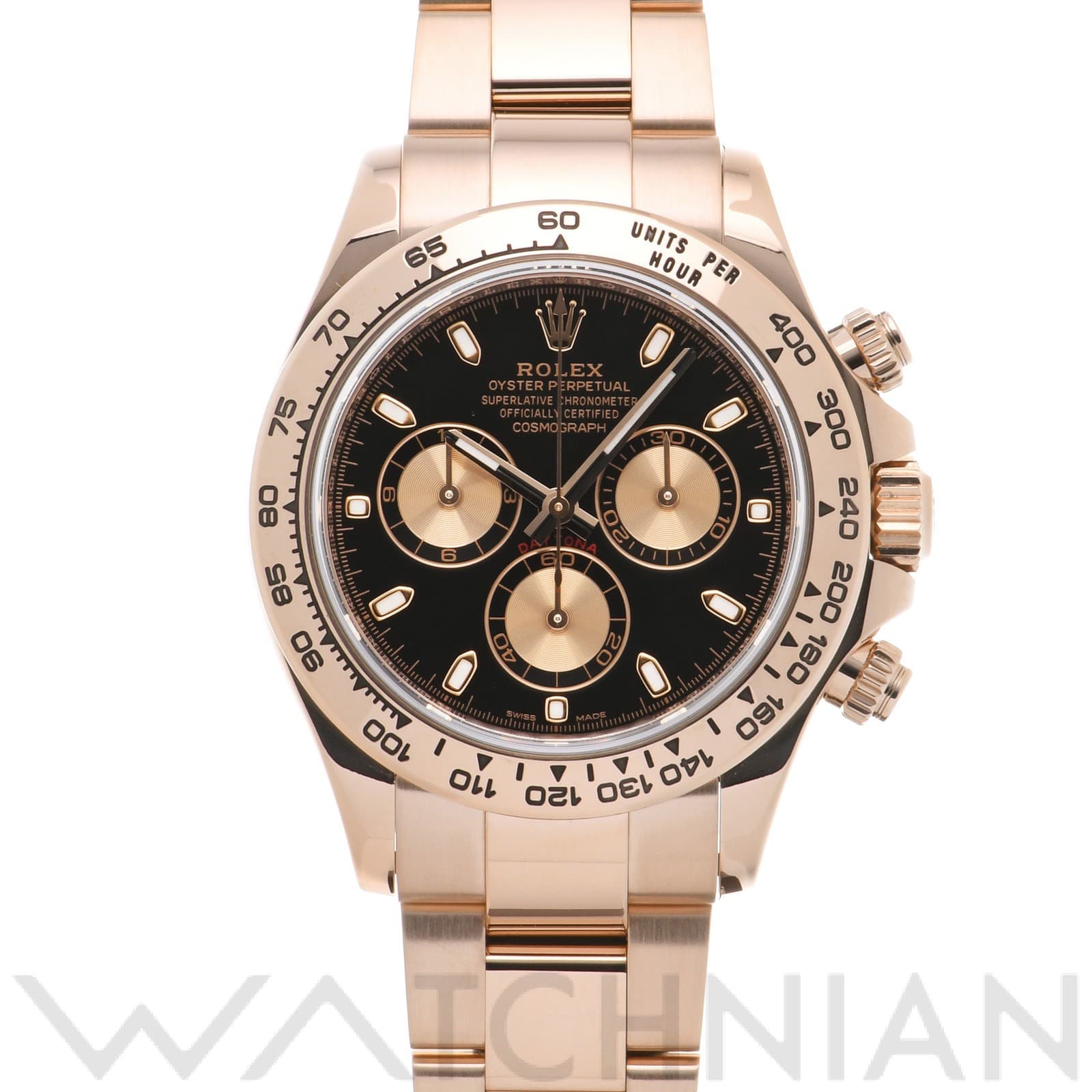 ロレックス コスモグラフ デイトナ 116505 ブラック/ピンク メンズ 時計 【未使用】【wristwatch】