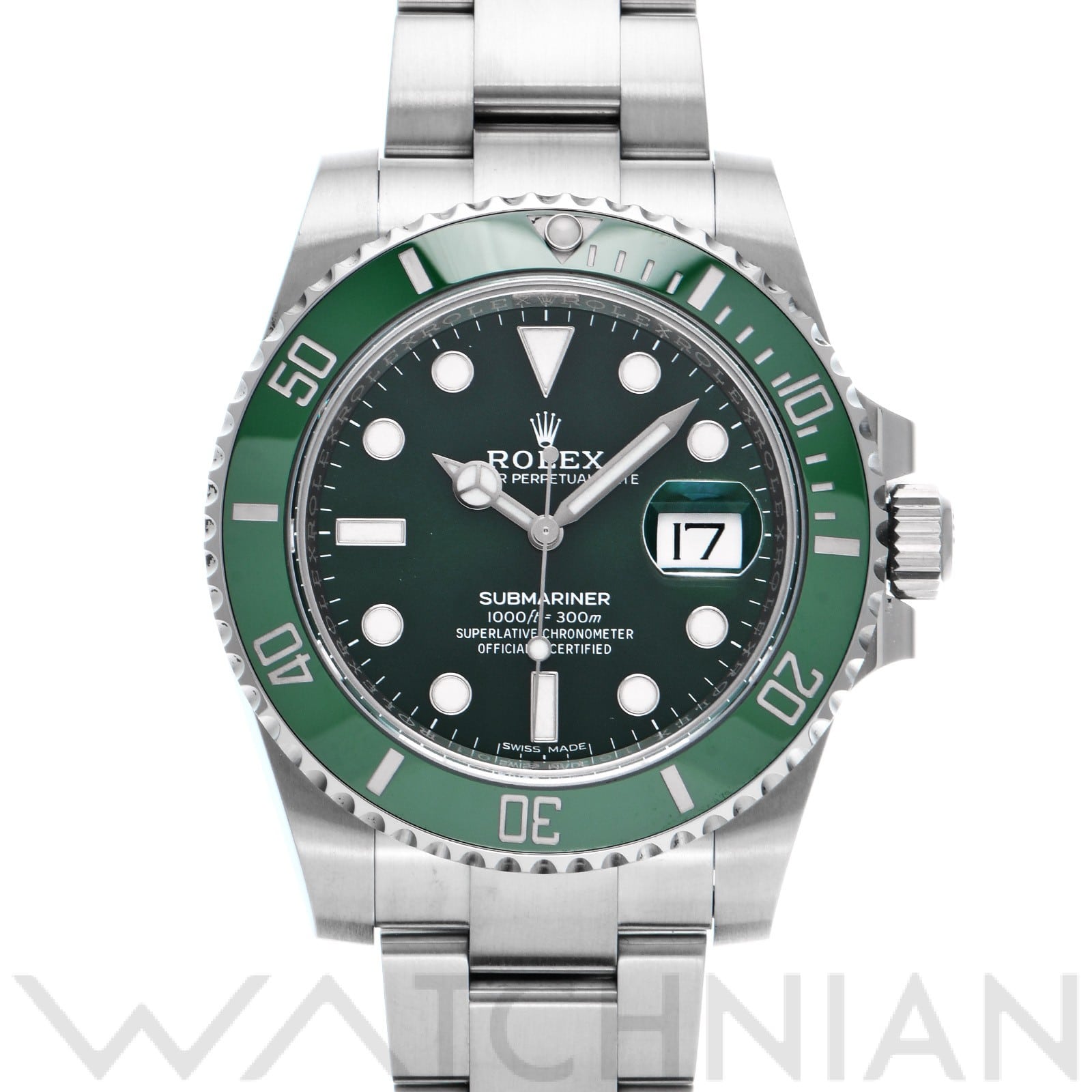 ロレックス サブマリーナ デイト 116610LV グリーン メンズ 時計 【中古】【wristwatch】