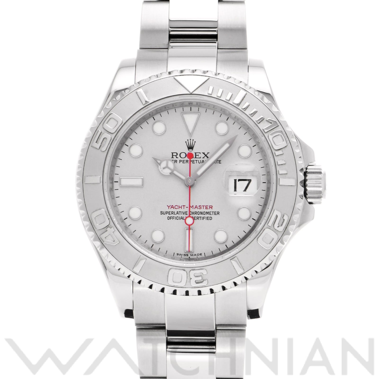 ヨットマスター ロレジウム 16622 V番(2009年頃製造) グレー ロレックス ROLEX メンズ 【中古】