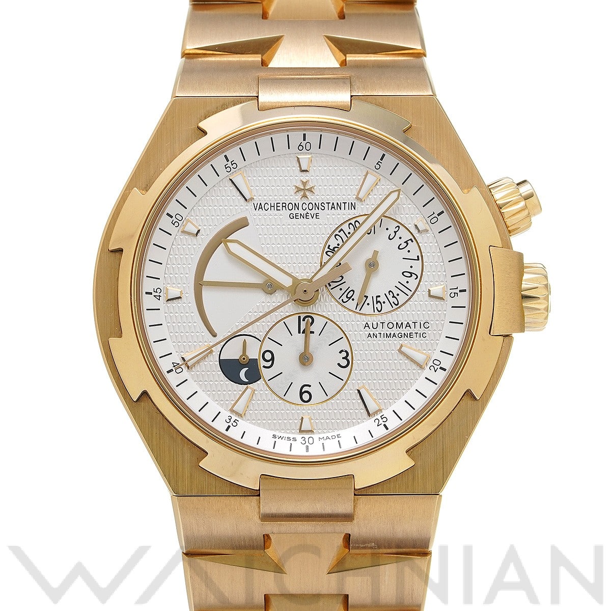 ヴァシュロン コンスタンタン オーバーシーズ デュアルタイム 47450/B01J-9228 シルバー メンズ 時計 【中古】【wristwatch】