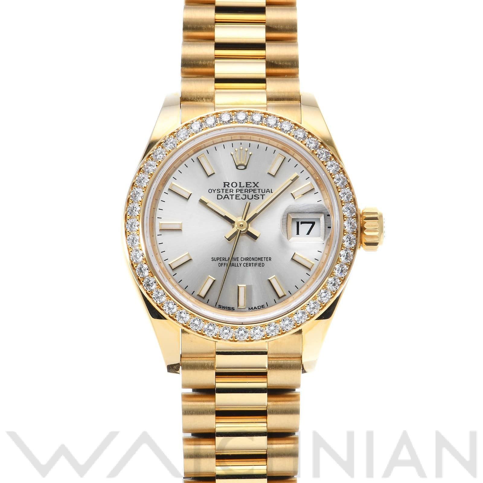 ロレックス レディ デイトジャスト 28 279138RBR シルバー レディース 時計 【中古】【wristwatch】