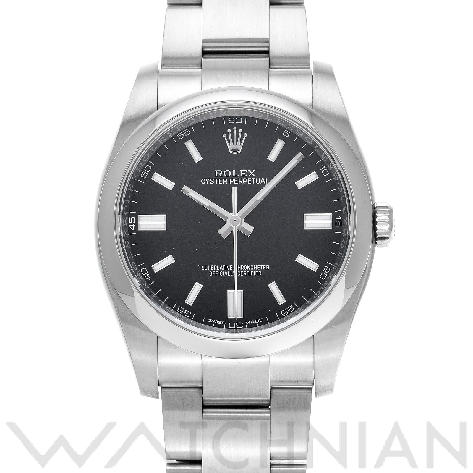 ロレックス オイスターパーペチュアル 36 116000 ブラック メンズ 時計 【中古】【wristwatch】