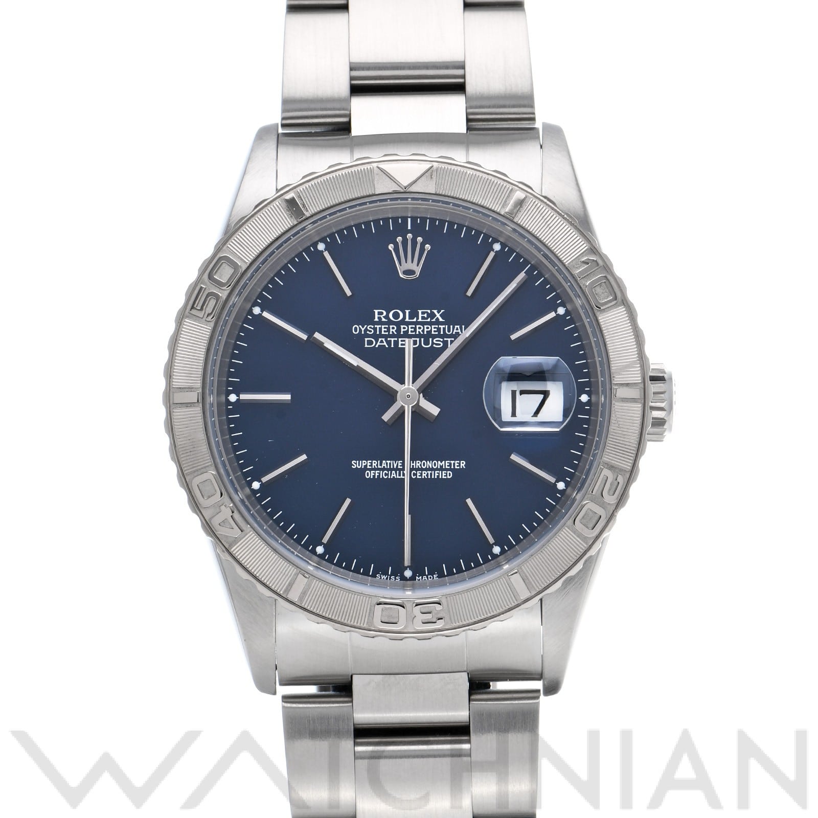 ロレックス デイトジャスト サンダーバード 16264 ブルー メンズ 時計 【中古】【wristwatch】