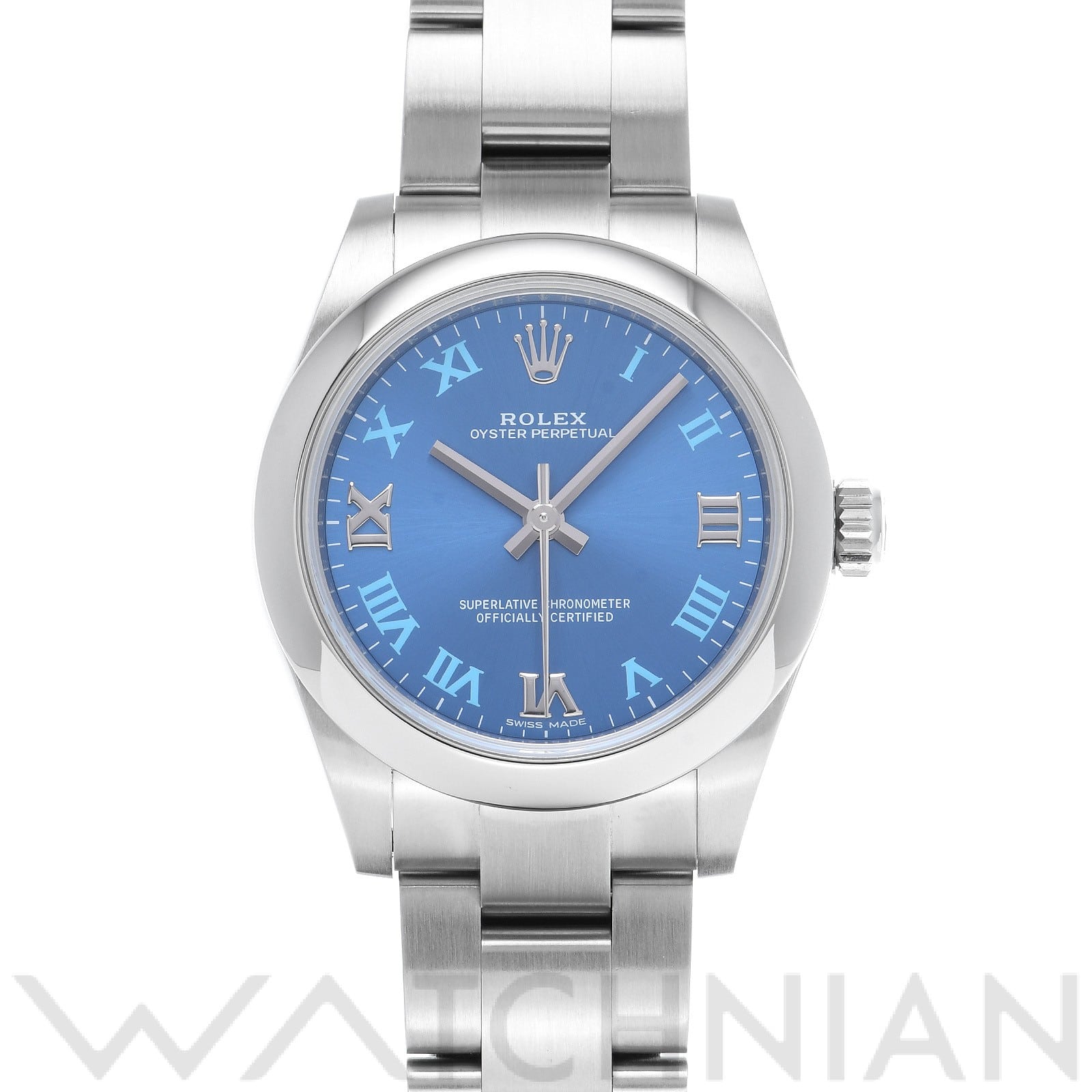 ロレックス / ROLEX オイスターパーペチュアル 31 177200 アズーロブルー ユニセックス 時計 【中古】【wristwatch】