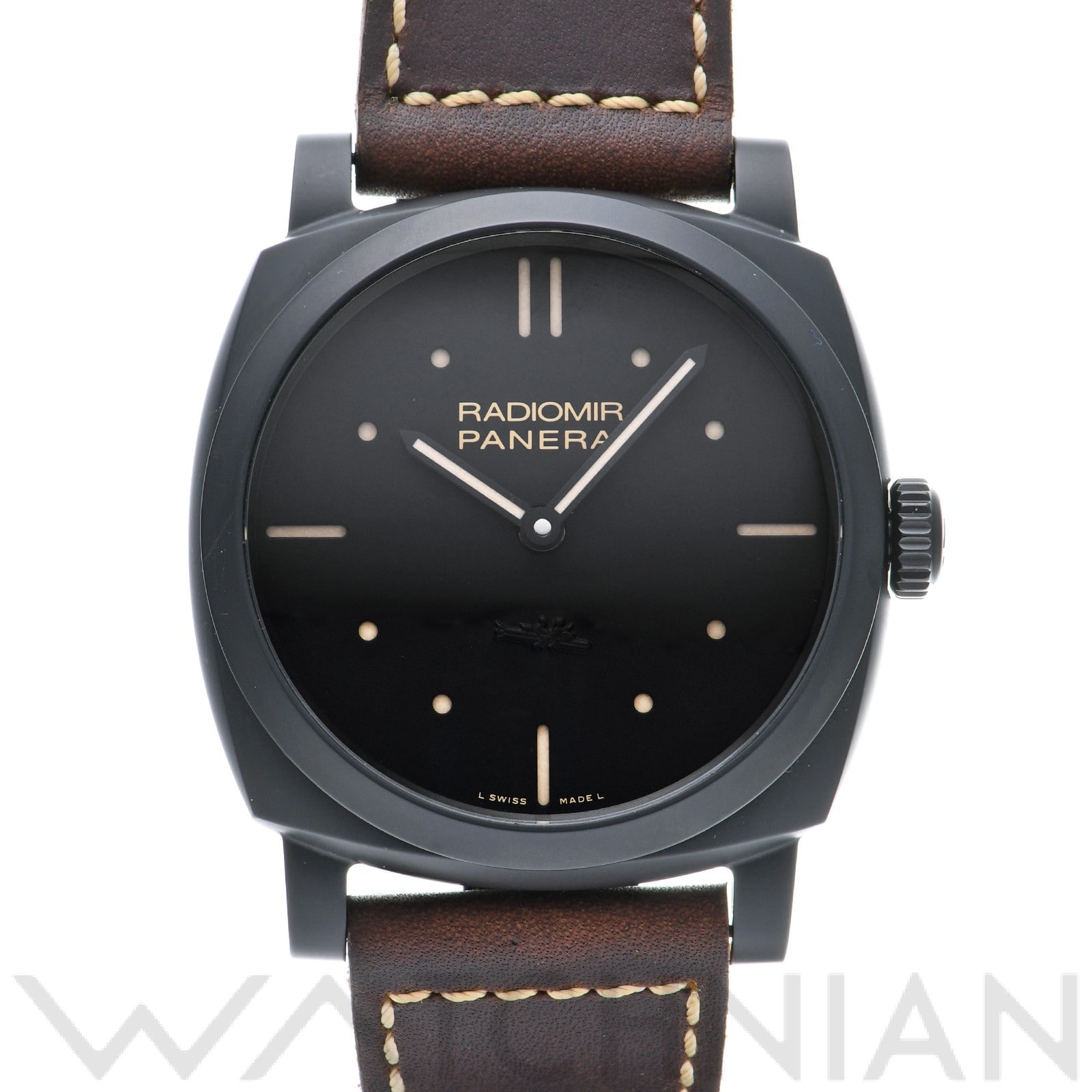 パネライ / PANERAI ラジオミール 3デイズ チェラミカ PAM00577 ブラック メンズ 時計 【中古】【wristwatch】