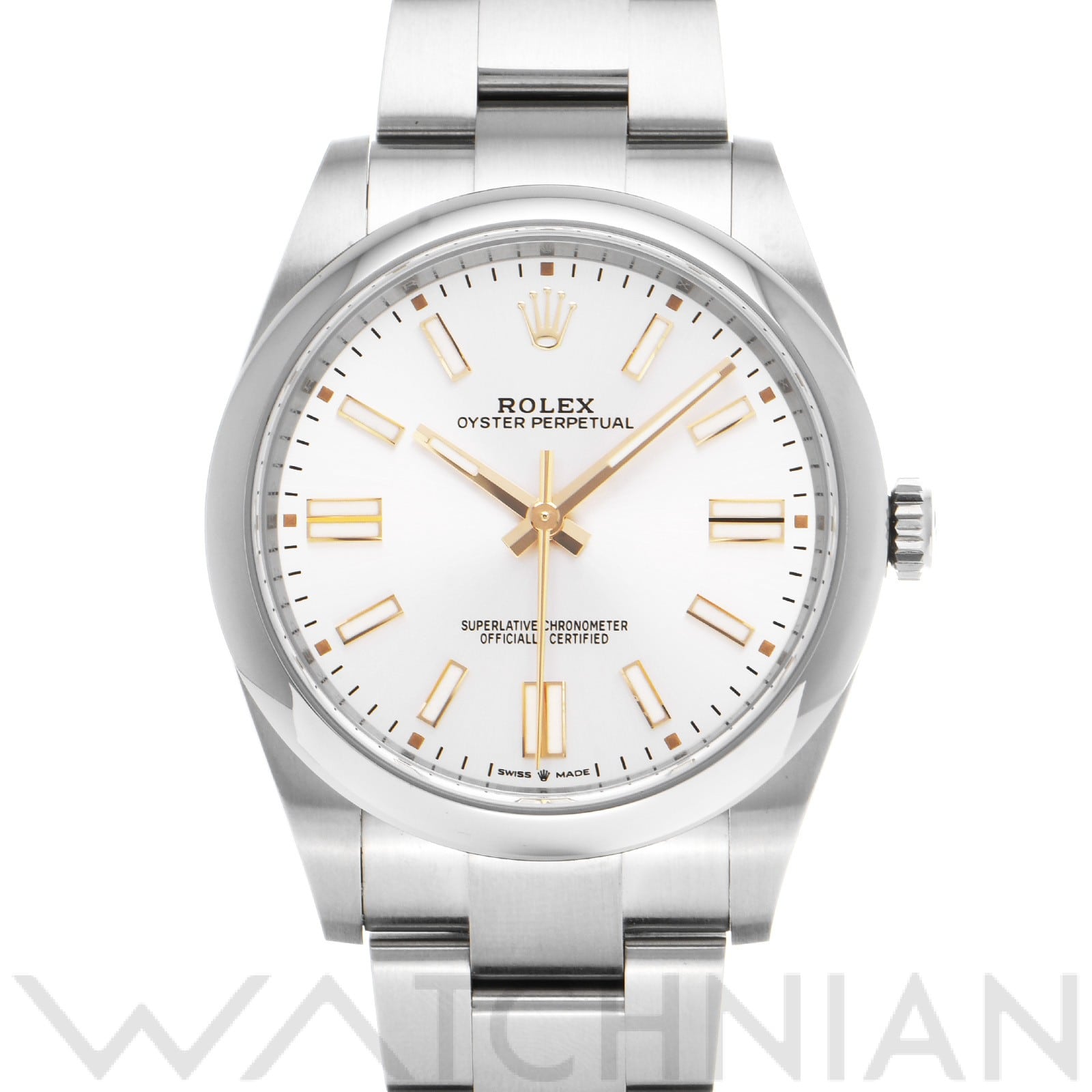 ロレックス オイスターパーペチュアル 41 124300 シルバー メンズ 時計 【中古】【wristwatch】