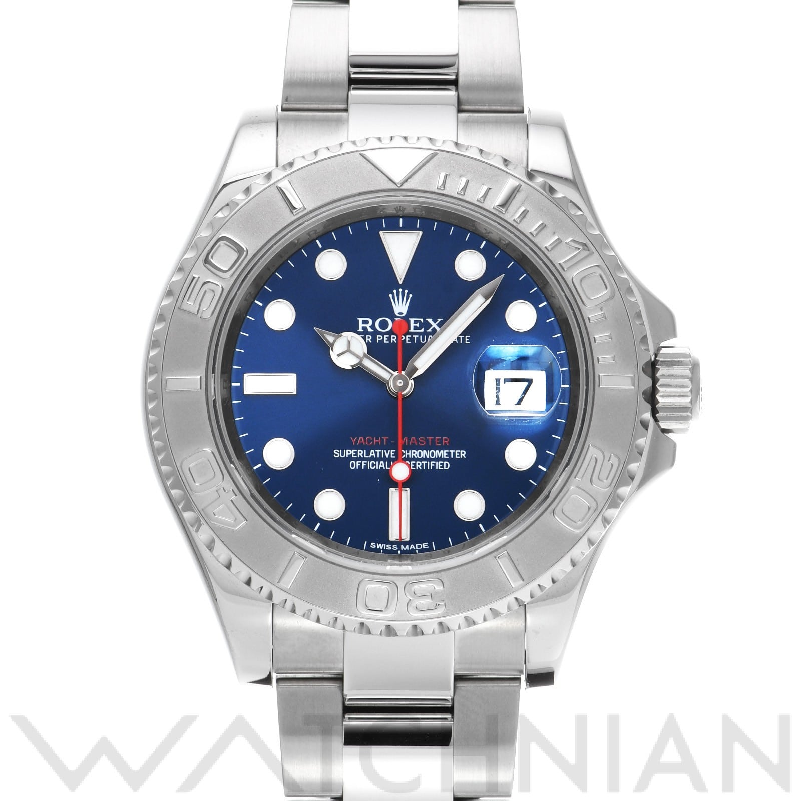 ヨットマスター 40 116622 ランダムシリアル ブルー ロレックス ROLEX メンズ 【中古】