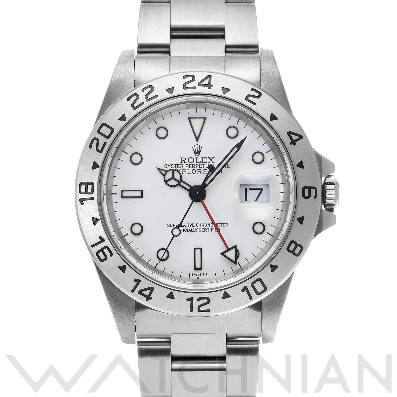 ロレックス エクスプローラーII 16570 ホワイト メンズ 時計 【中古】【wristwatch】