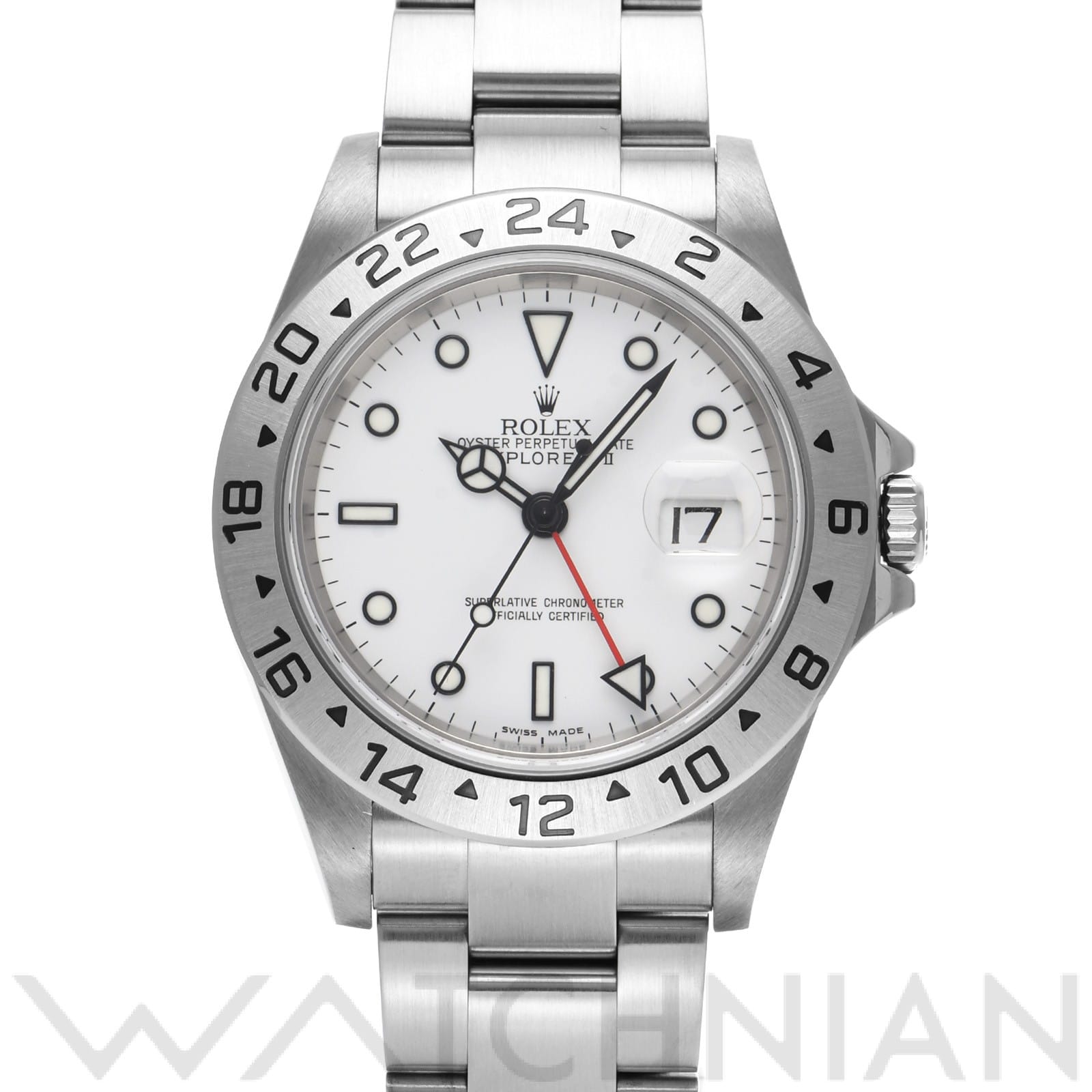 ロレックス エクスプローラーII 16570 ホワイト メンズ 時計 【中古】【wristwatch】