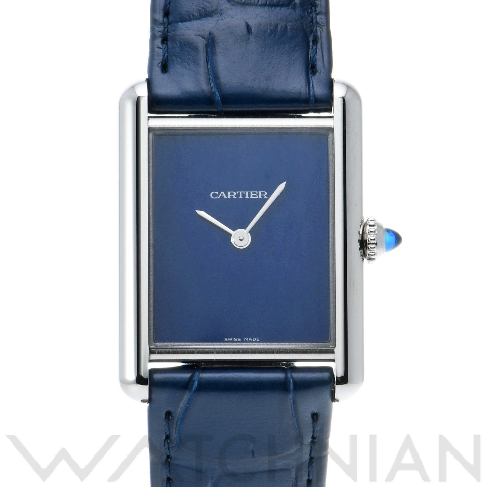 カルティエ / CARTIER タンク マスト LM WSTA0055 ブルーラッカー メンズ 時計 【中古】【wristwatch】