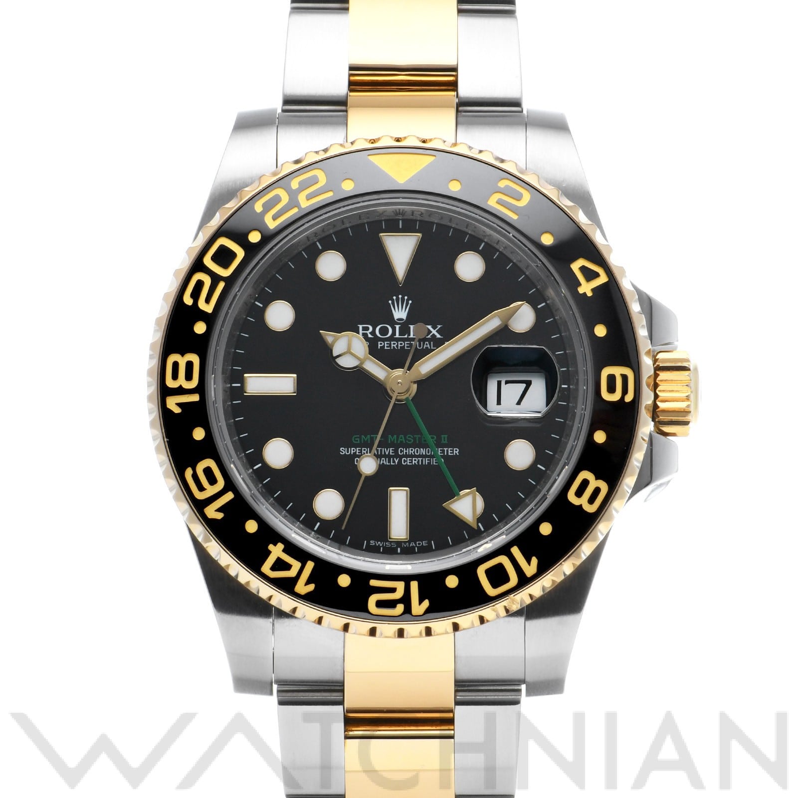 ロレックス GMTマスターII 116713LN ブラック メンズ 時計 【中古】【wristwatch】