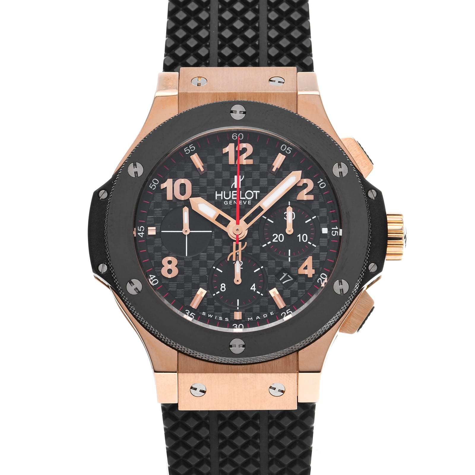 ウブロ / HUBLOT ビッグバン ゴールド セラミック 301.PB.131.RX ブラックカーボン メンズ 時計 【中古】【wristwatch】