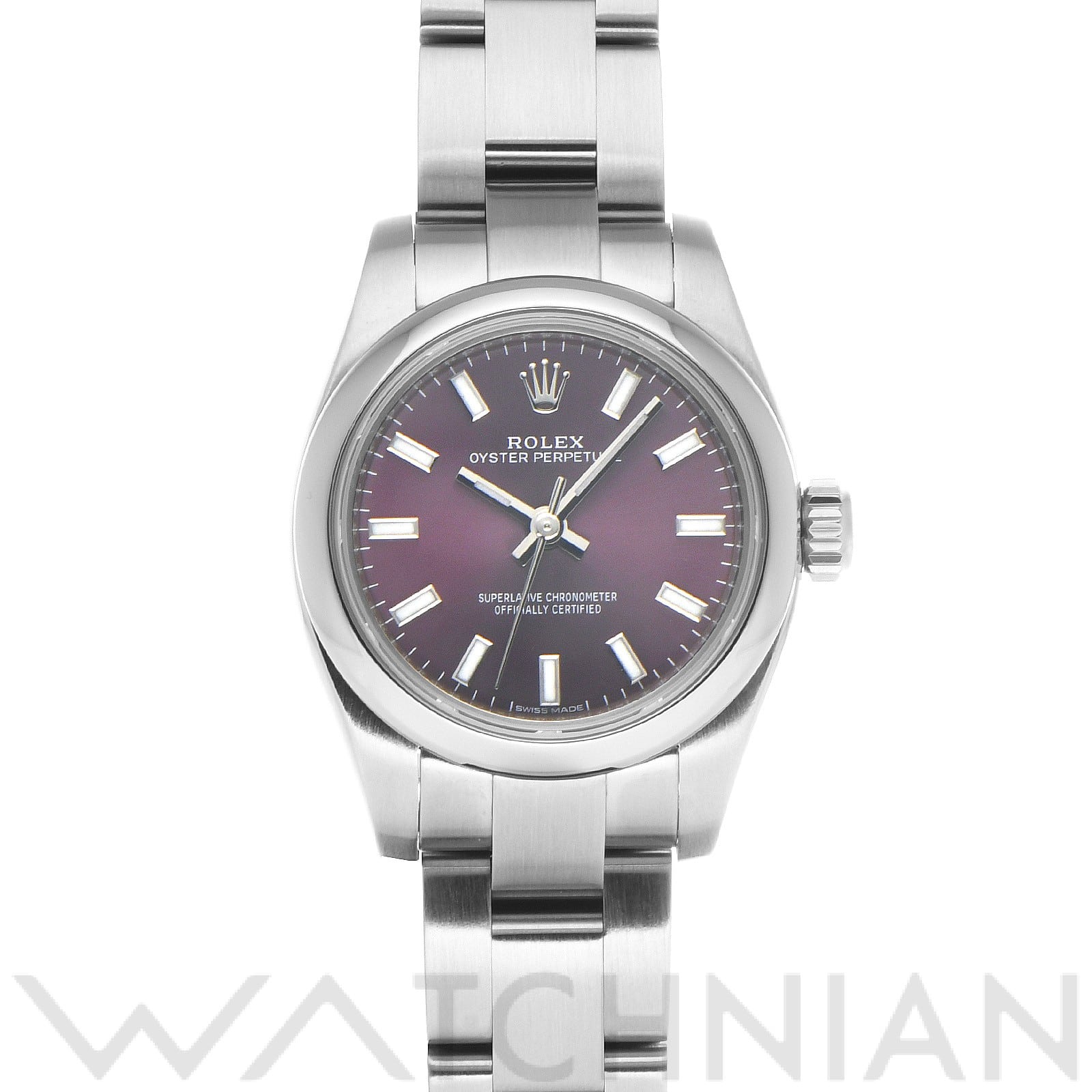 ロレックス / ROLEX オイスターパーペチュアル 26 176200 レッドグレープ レディース 時計 【中古】【wristwatch】