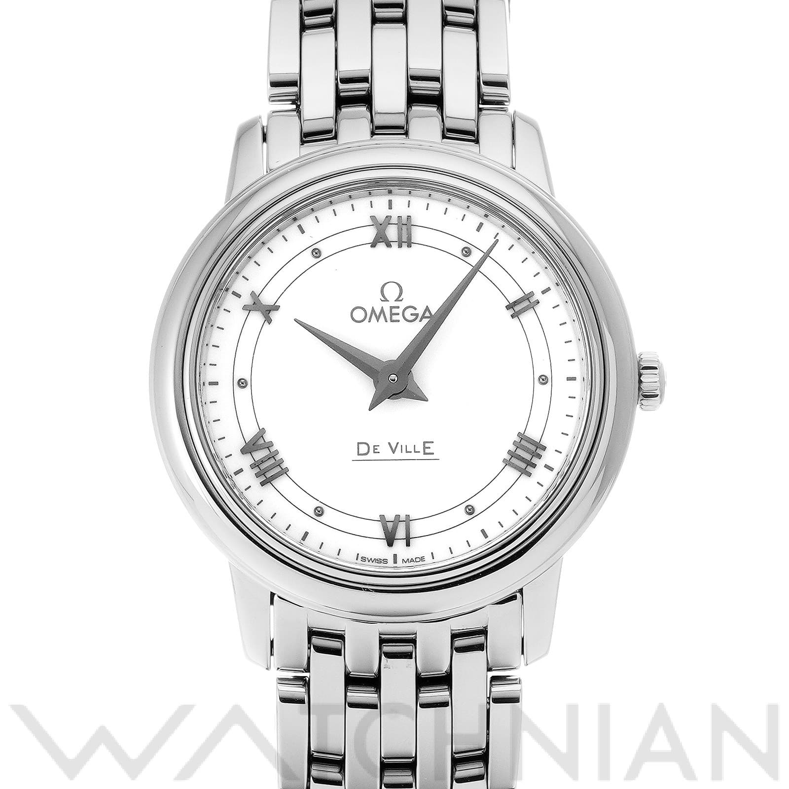 オメガ / OMEGA デ・ヴィル プレステージ 424.10.27.60.04.001 ホワイト レディース 時計 【中古】【wristwatch】