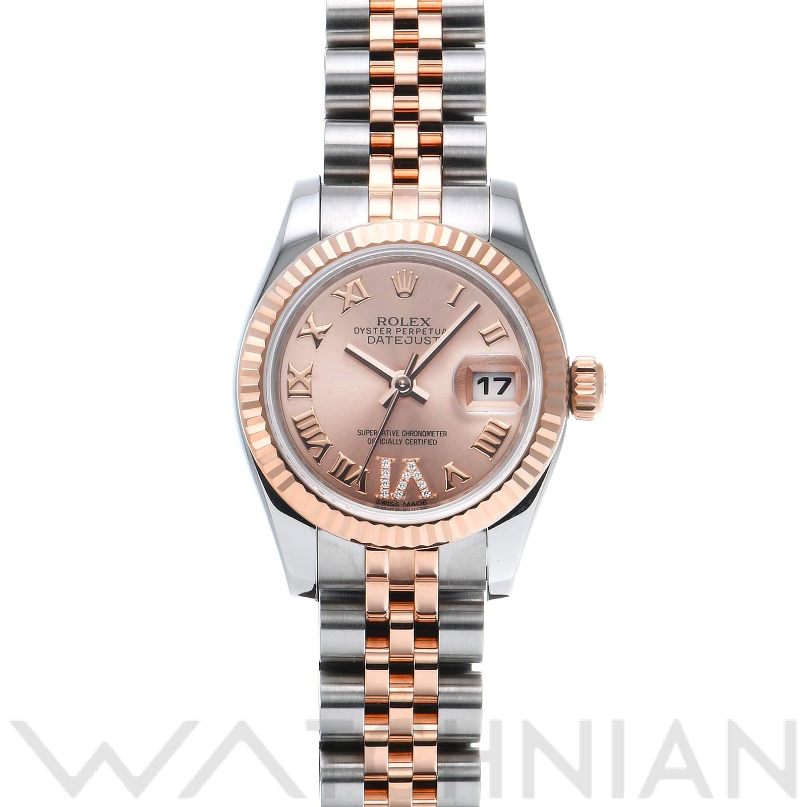 ロレックス レディ デイトジャスト 26 179171 ピンク/ダイヤモンド レディース 時計 【中古】【wristwatch】