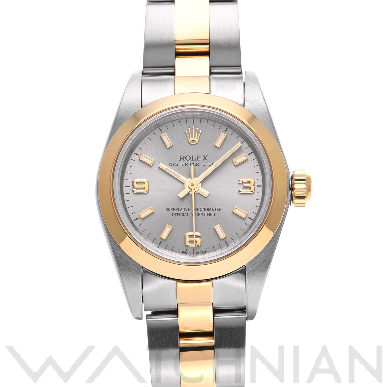 ロレックス / ROLEX オイスターパーペチュアル レディ 24 76183 グレー レディース 時計 【中古】【wristwatch】