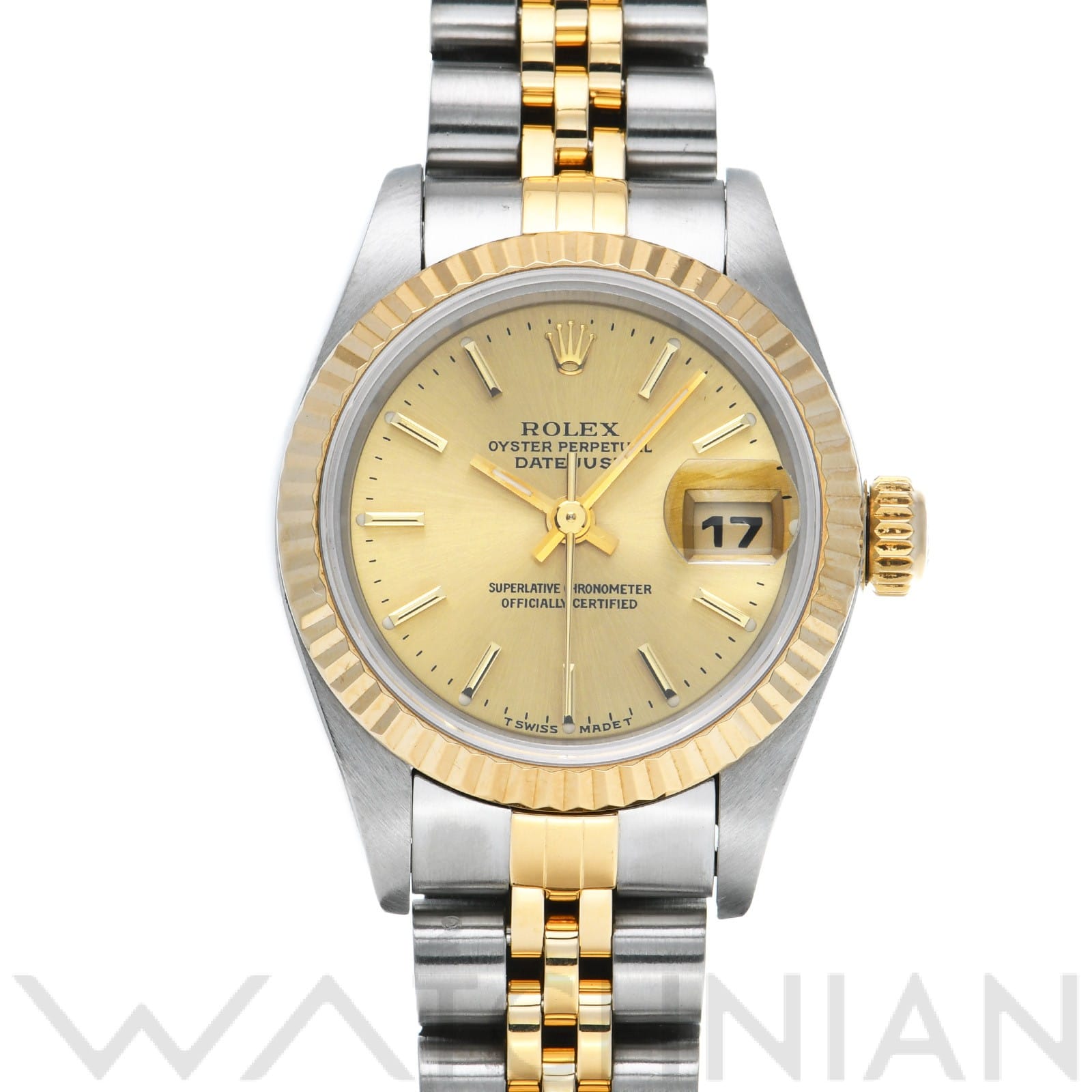 ロレックス デイトジャスト 26 69173 シャンパン レディース 時計 【中古】【wristwatch】