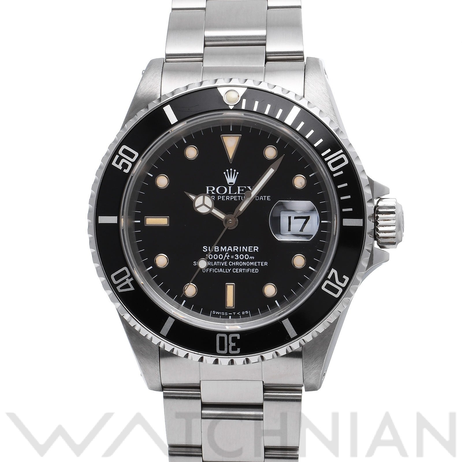 サブマリーナ デイト 16610 ブラック ロレックス ROLEX メンズ 【中古】