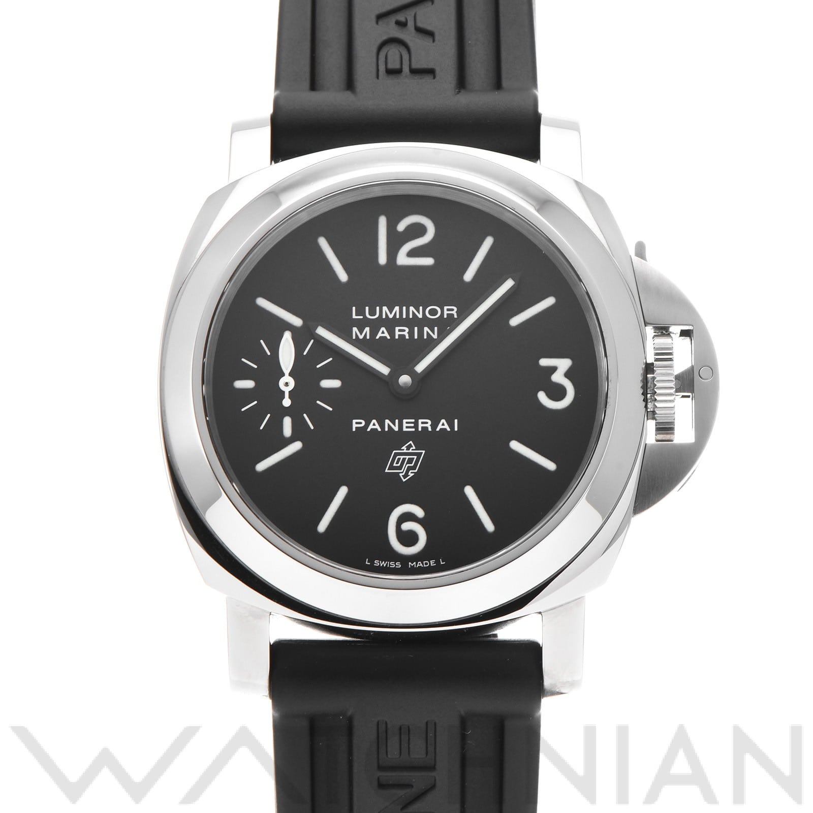 ルミノールマリーナ ロゴ PAM00005 P番(2013年製造) ブラック パネライ OFFICINE PANERAI メンズ 【中古】