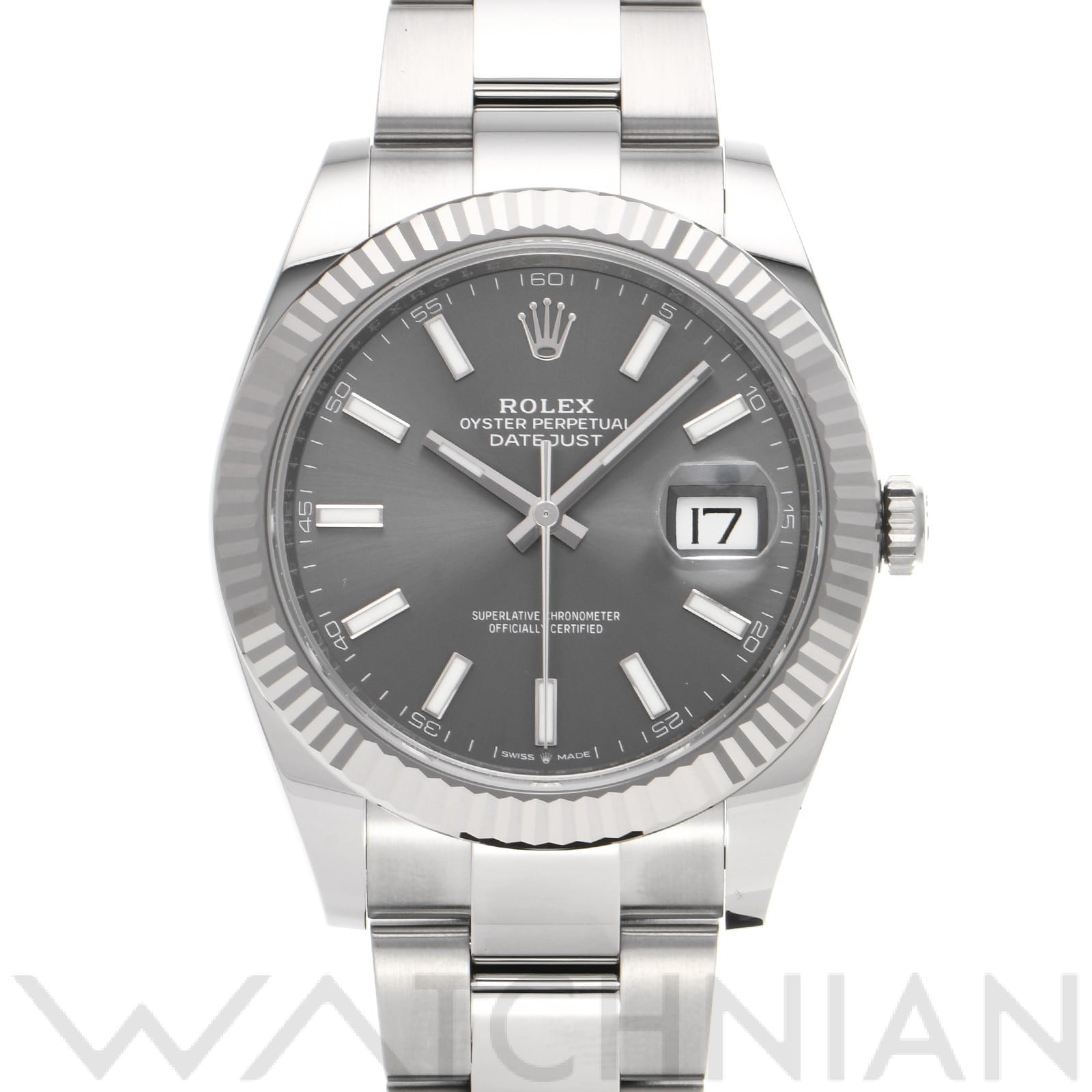 ロレックス デイトジャスト 41 126334 スレート メンズ 時計 【中古】【wristwatch】