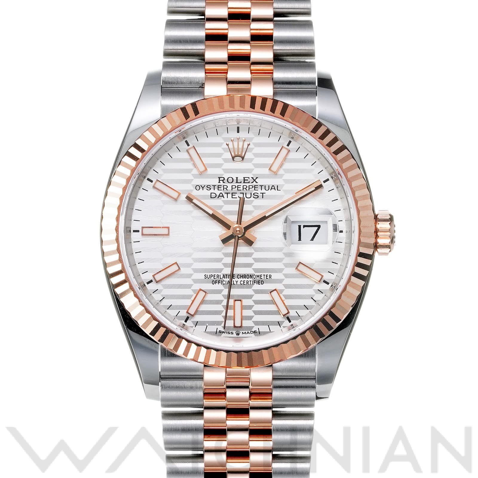 ロレックス デイトジャスト 36 126231 シルバー フルーテッドモチーフ メンズ 時計 【新品】【wristwatch】