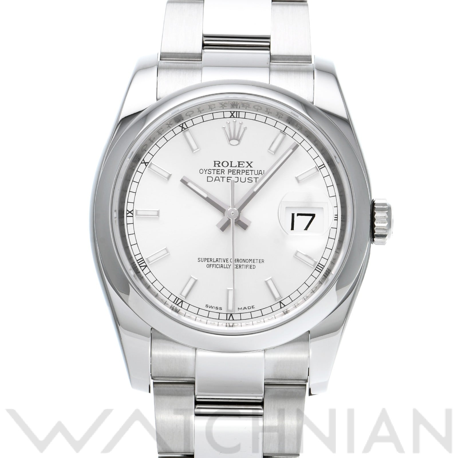 ロレックス デイトジャスト 36 116200 シルバー メンズ 時計 【中古】【wristwatch】