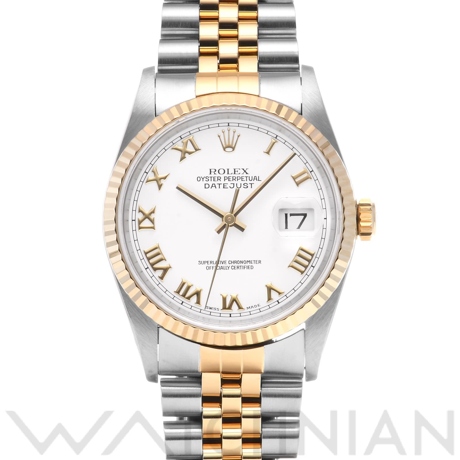 ロレックス デイトジャスト 16233 ホワイト メンズ 時計 【中古】【wristwatch】